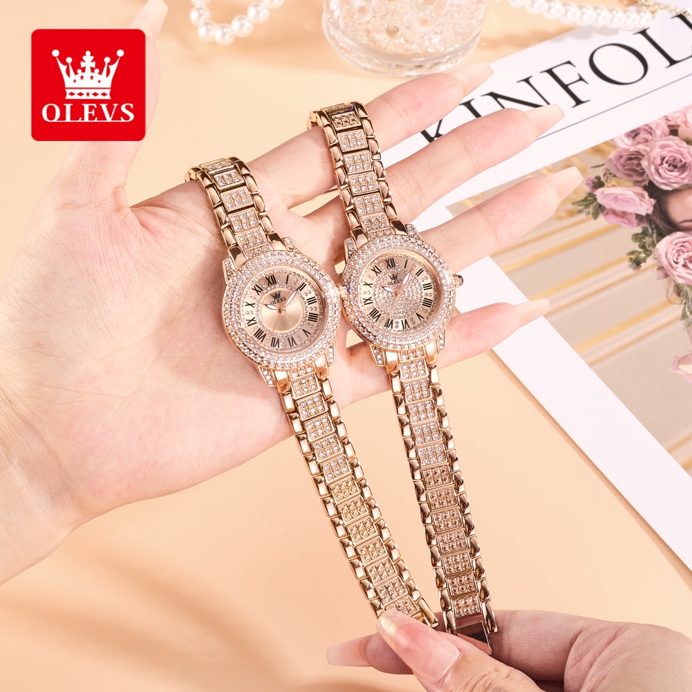 Luxury Watch Diamond - Olevs luxo moda senhoras relógios mostrador