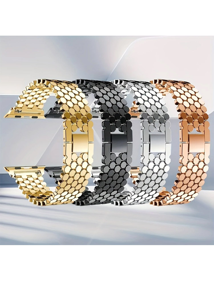 Luxury Watch Ap - Pulseira de aço inoxidável para apple