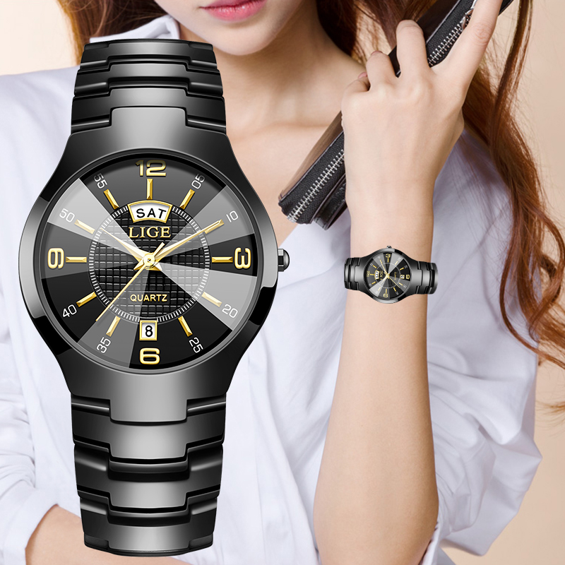 Luxury Watch Usa - LIGE Moda Elegante Relógio de Pulso