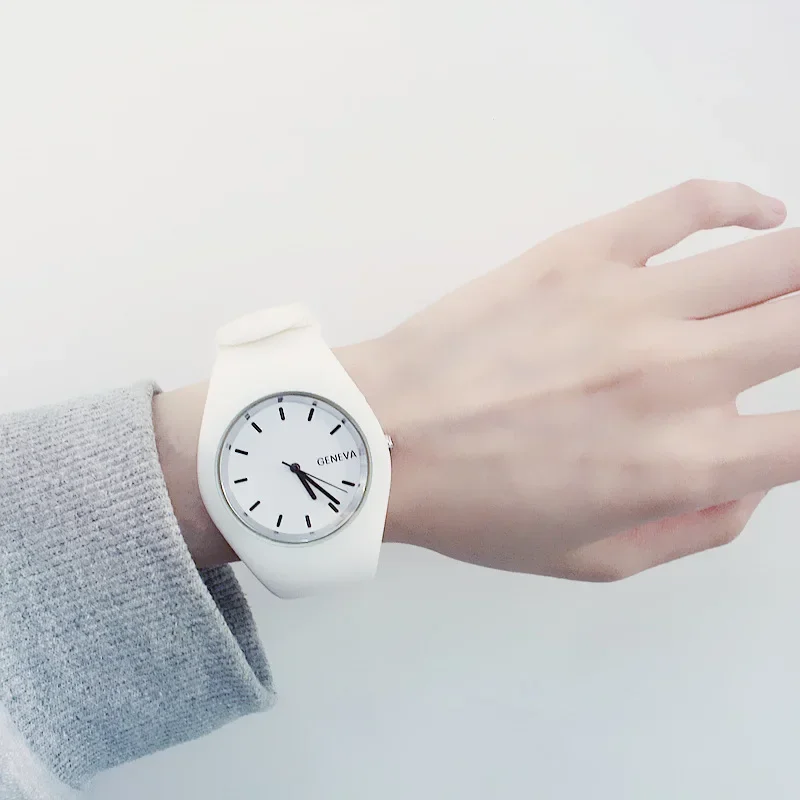 Dress Watch Ultra Thin - Relógio masculino feminino cor creme ultra-fino