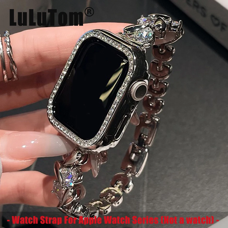 Luxury Watch Apple Bands - Pulseira de diamante amor para apple