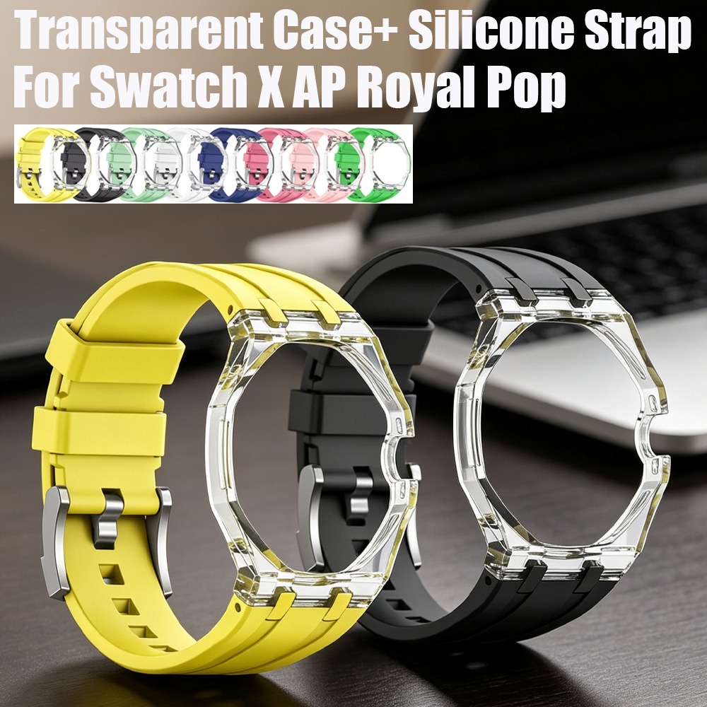 Luxury Watch Ap - Capa Transparente + Pulseira de Silicone