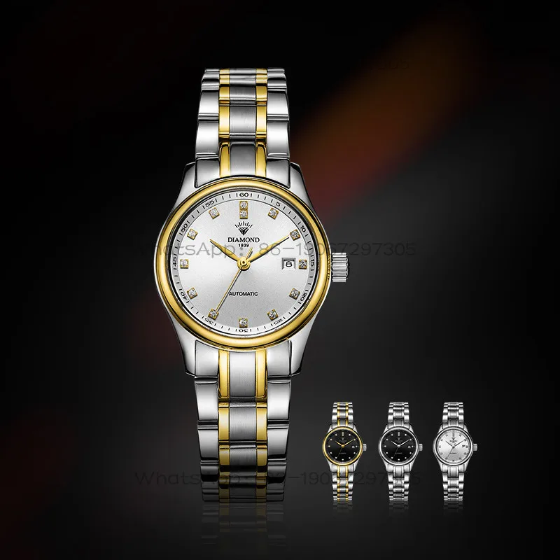 Luxury Watch Diamond - Relógio Automático Feminino Time Island Watch