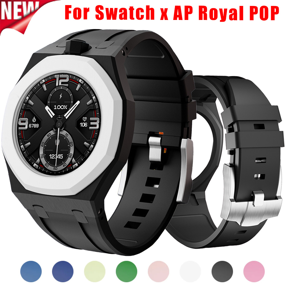 Luxury Watch Ap - Pulseira de Borracha para Relógio Swatch
