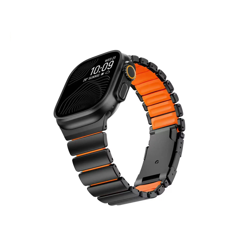 Luxury Watch Ap - Pulseira de Silicone de Titânio de