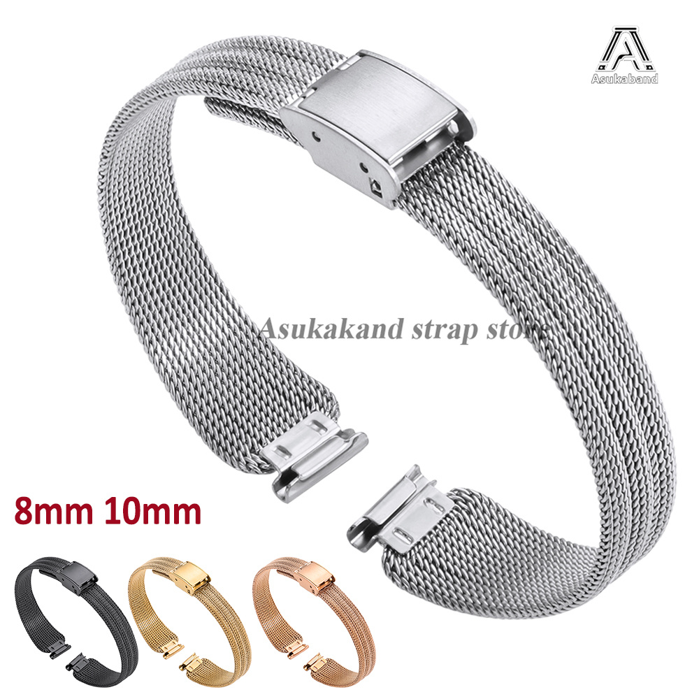 Dress Watch Ultra Thin - Pulseira de Relógio Ultrafina 8mm 10mm