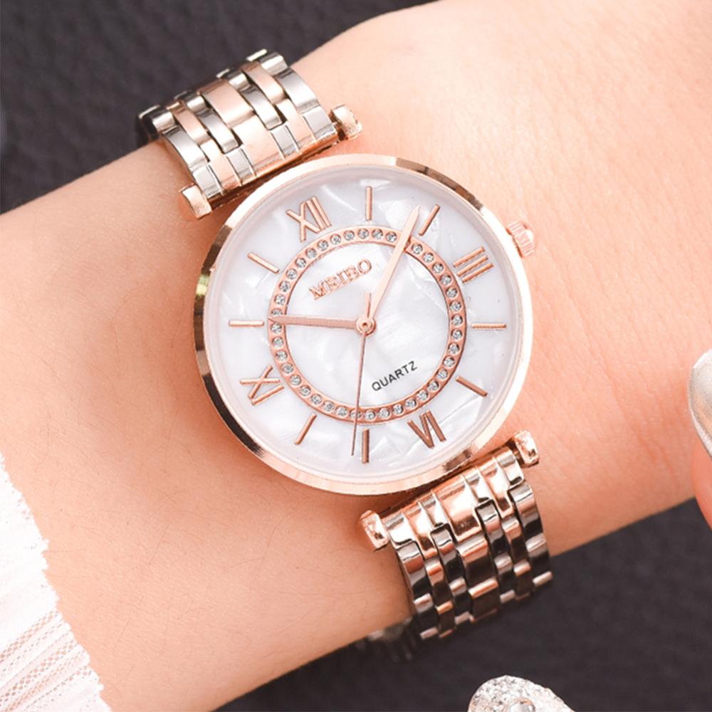 Luxury Watch Diamond - Luxo cristal feminino pulseira relógios marca