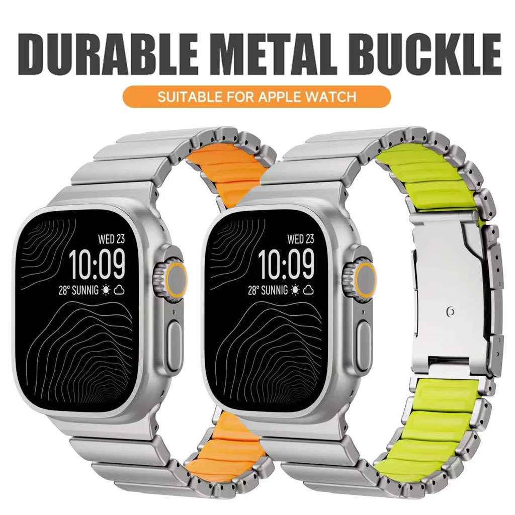 Luxury Watch Ap - Pulseira de Silicone de Titânio para
