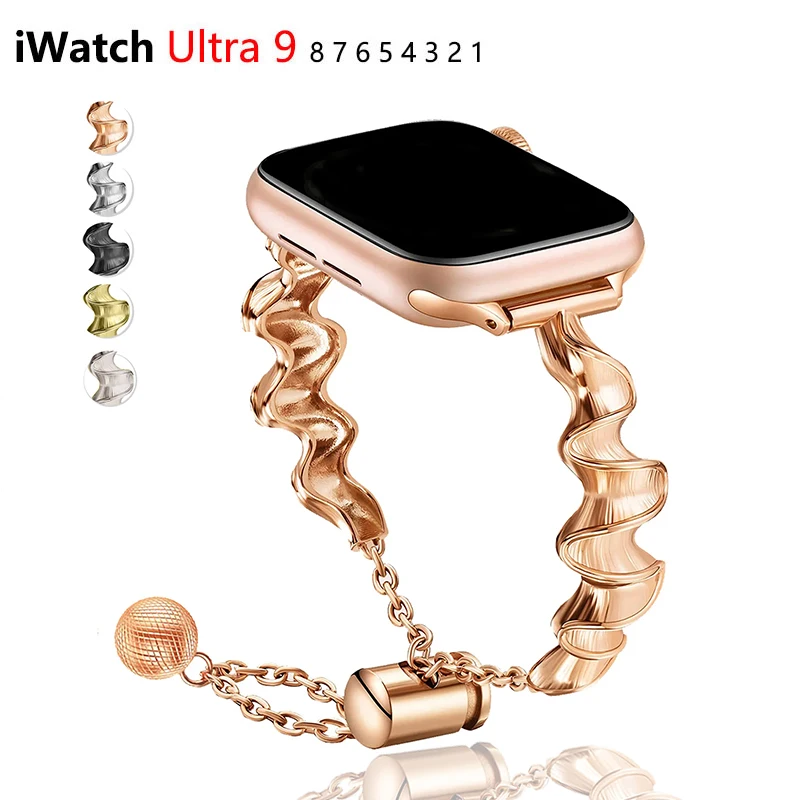 Luxury Watch Apple Bands - Pulseira de Jóias para Pulseira Relógio
