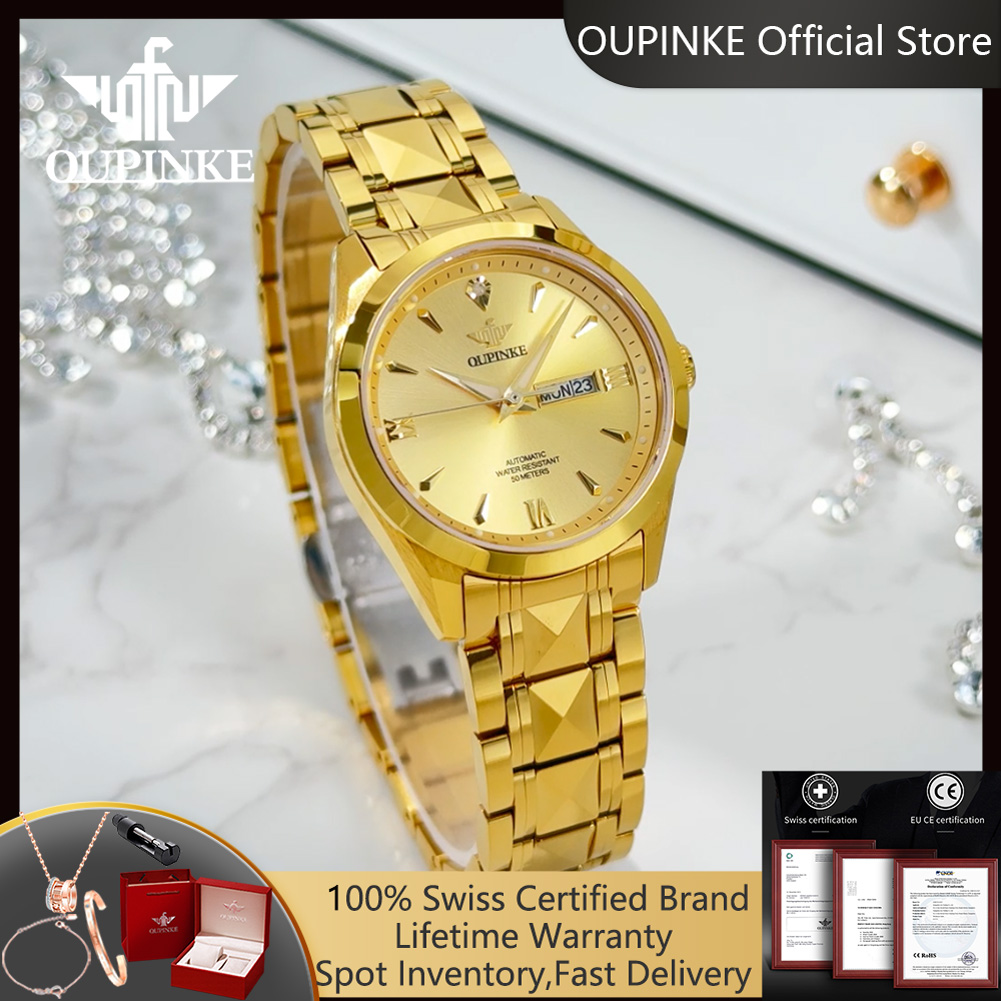 Luxury Watch Japan - Oupinke 3306 real diamante mulher relógio