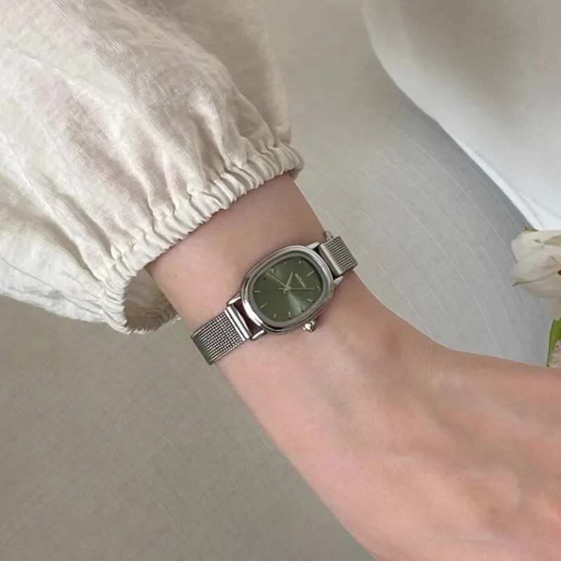 Luxury Watch Brand For Women - Pequeno mostrador oval relógio verde simples