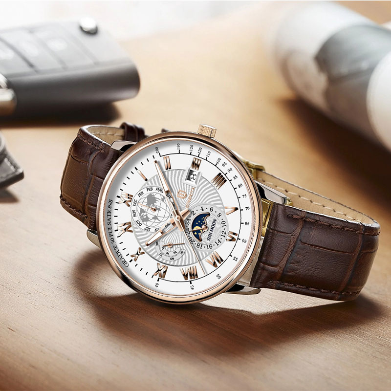 Qingxiya marca moda couro reló - Luxury Watch And Price avaliação e preço