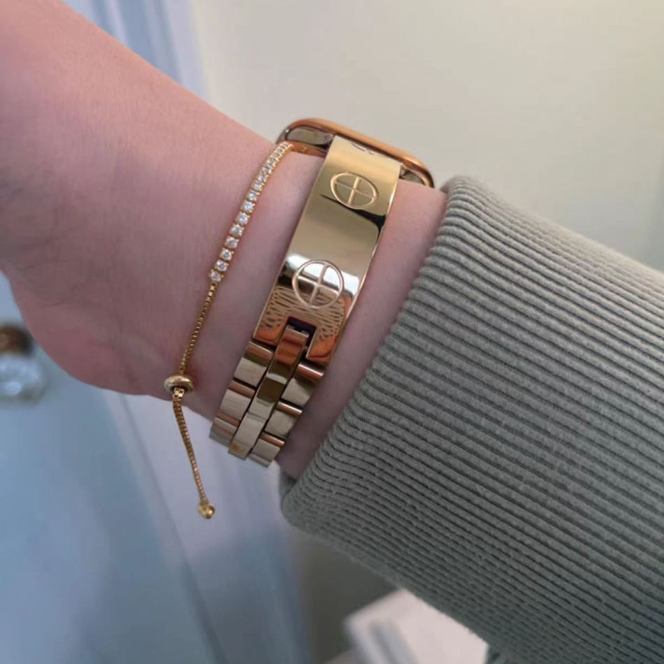 Pulseira de aço inoxidável de  - Luxury Watch Apple Bands avaliação e preço