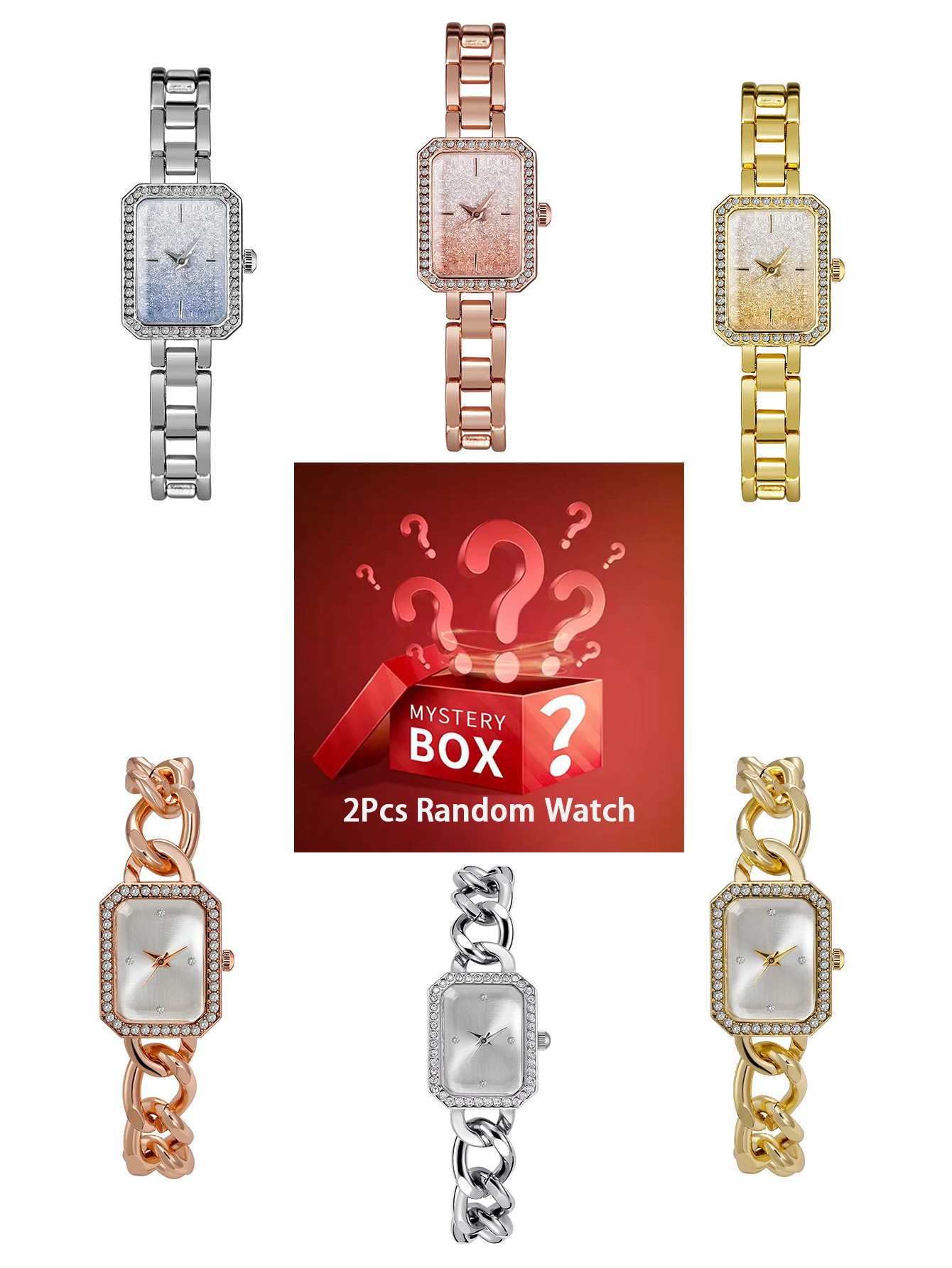 2 peças relógios femininos cai - Luxury Watch Diamond avaliação e preço