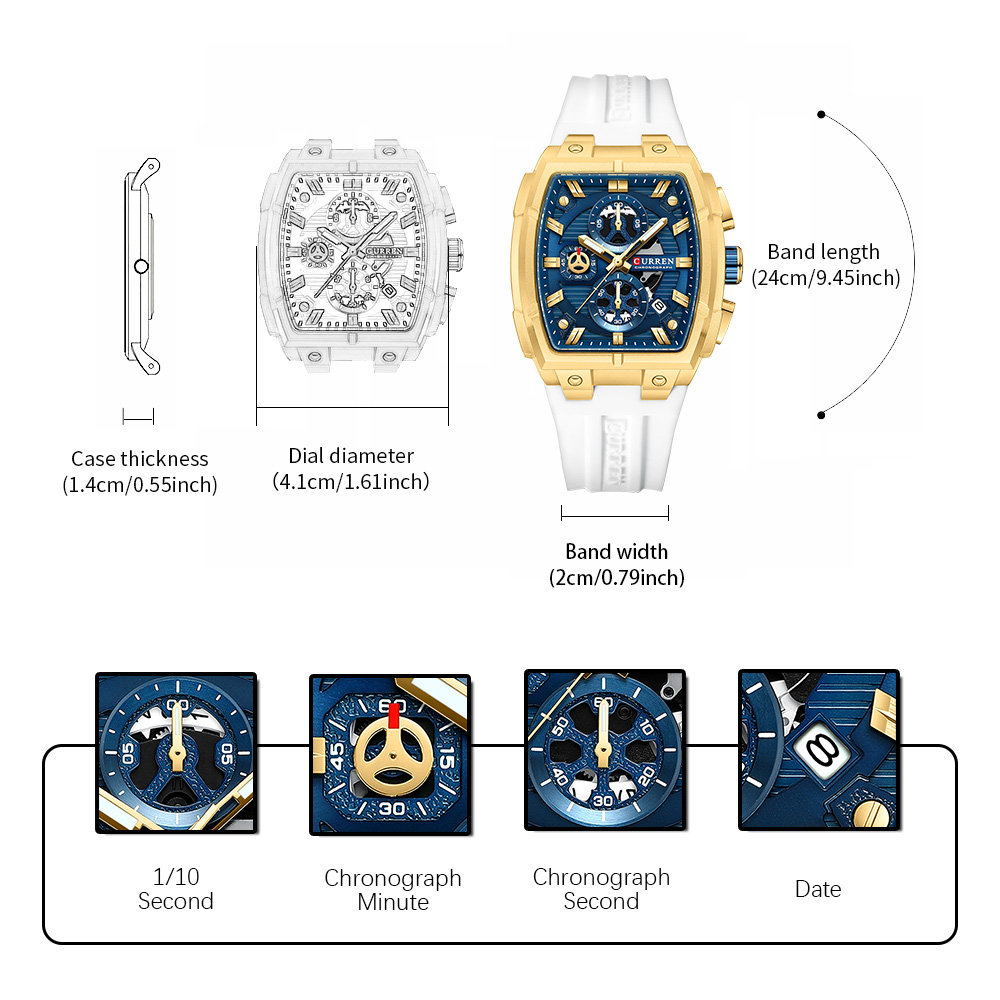 Relógio de Luxo Vintage CURREN - Luxury Watch Japan avaliação e preço
