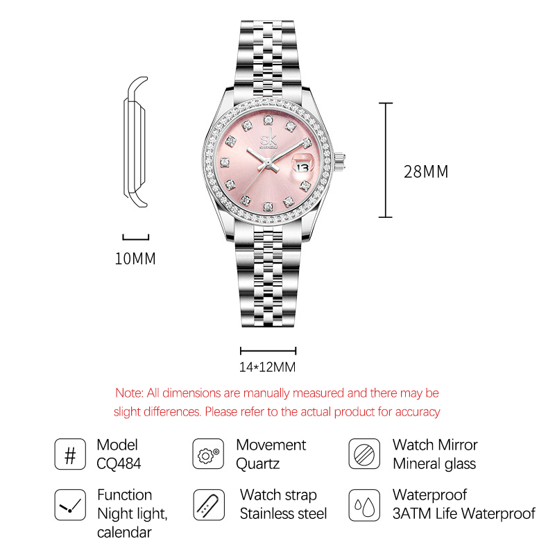 Relógio feminino elegante UTHA - Luxury Watch Diamond avaliação e preço