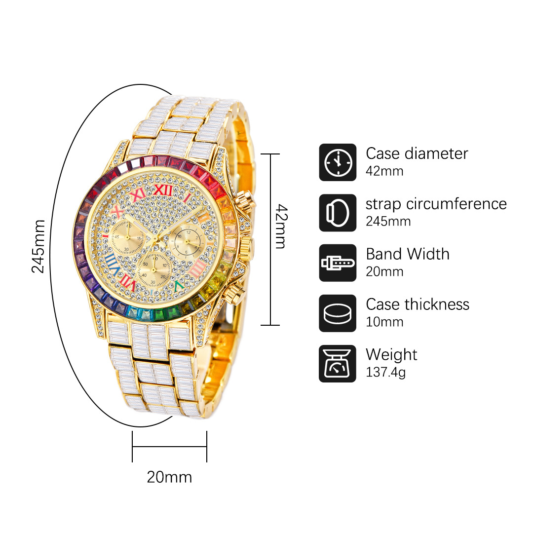 MISSFOX-Relógio gelado de luxo - Zen Luxury Watch avaliação e preço