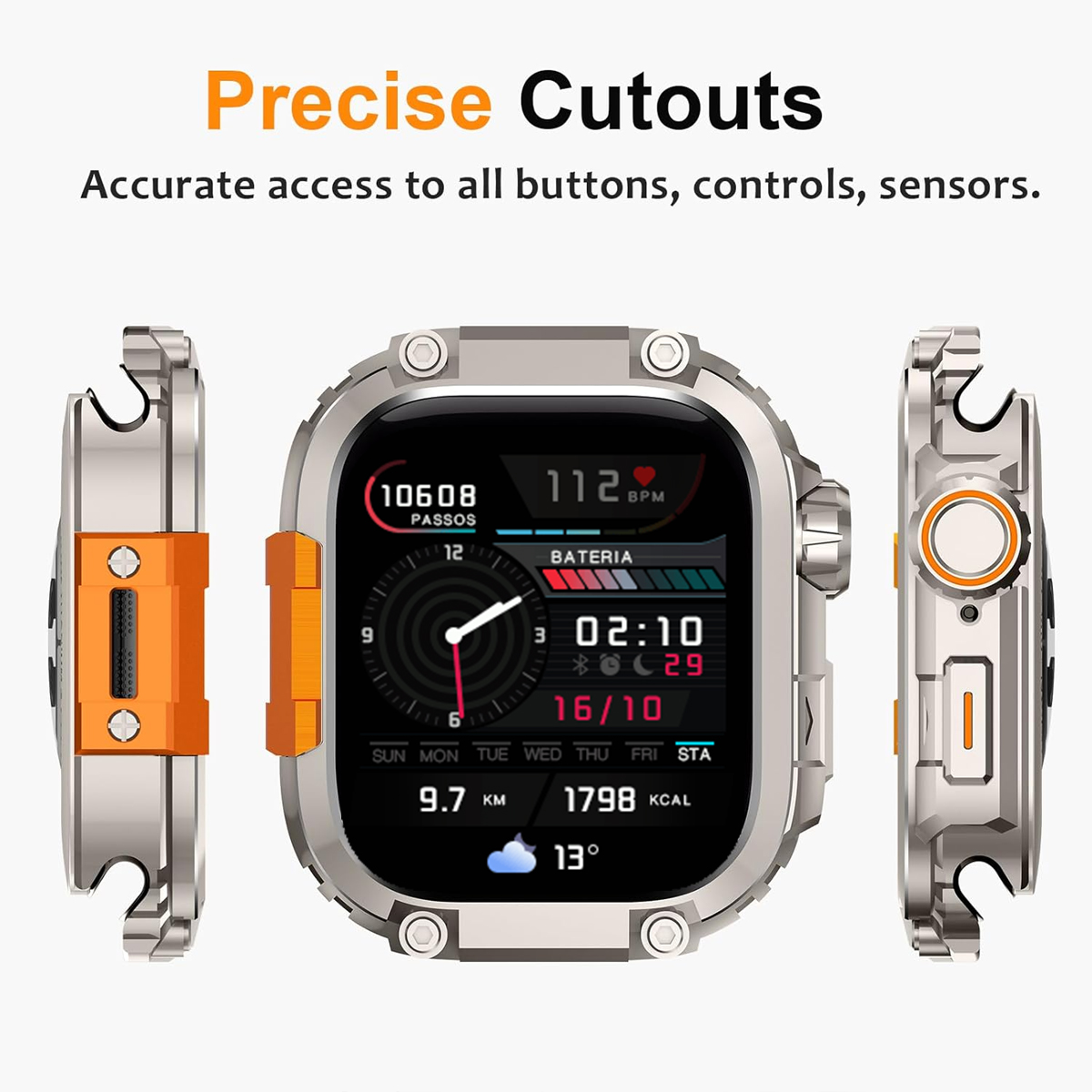 Capa de liga metálica para App - Luxury Watch Protection Film avaliação e preço