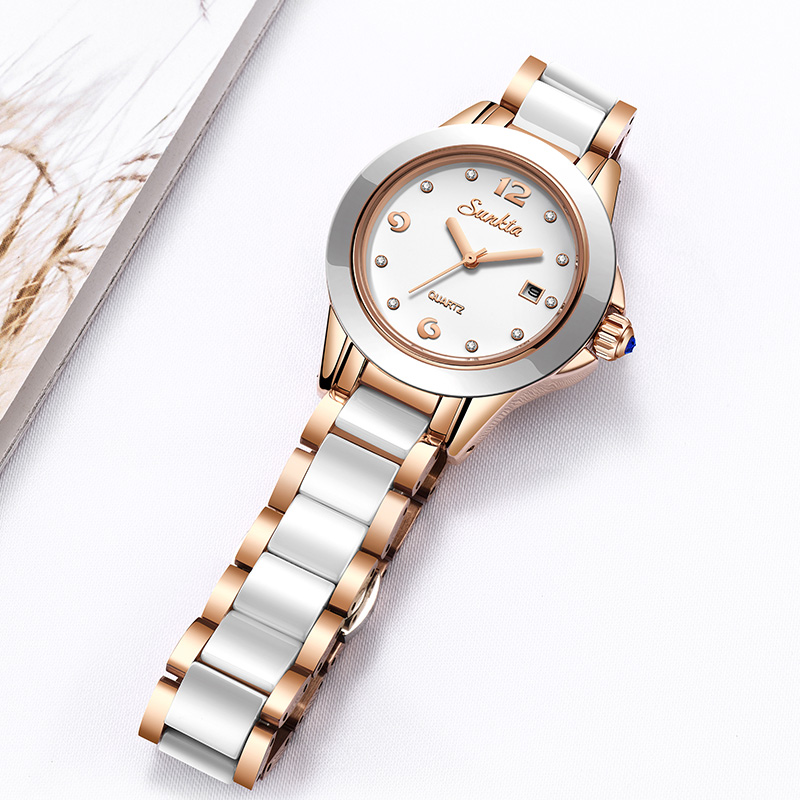 Sunkta moda casual quartzo mul - Luxury Watch Diamond avaliação e preço