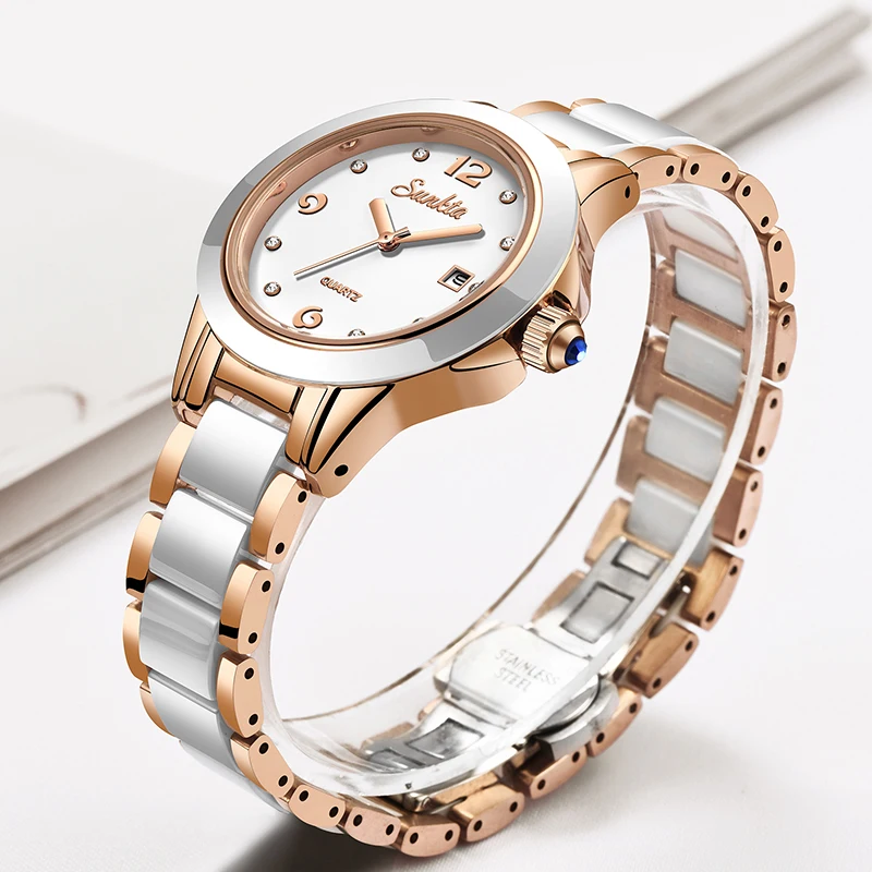 Sunkta moda casual quartzo mul - Luxury Watch Diamond avaliação e preço