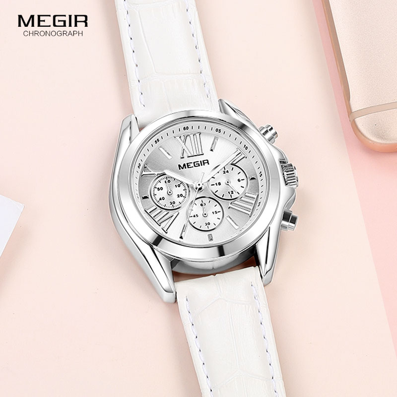 Megir-2114 relógio de couro br - Luxury Watch Brand For Women avaliação e preço