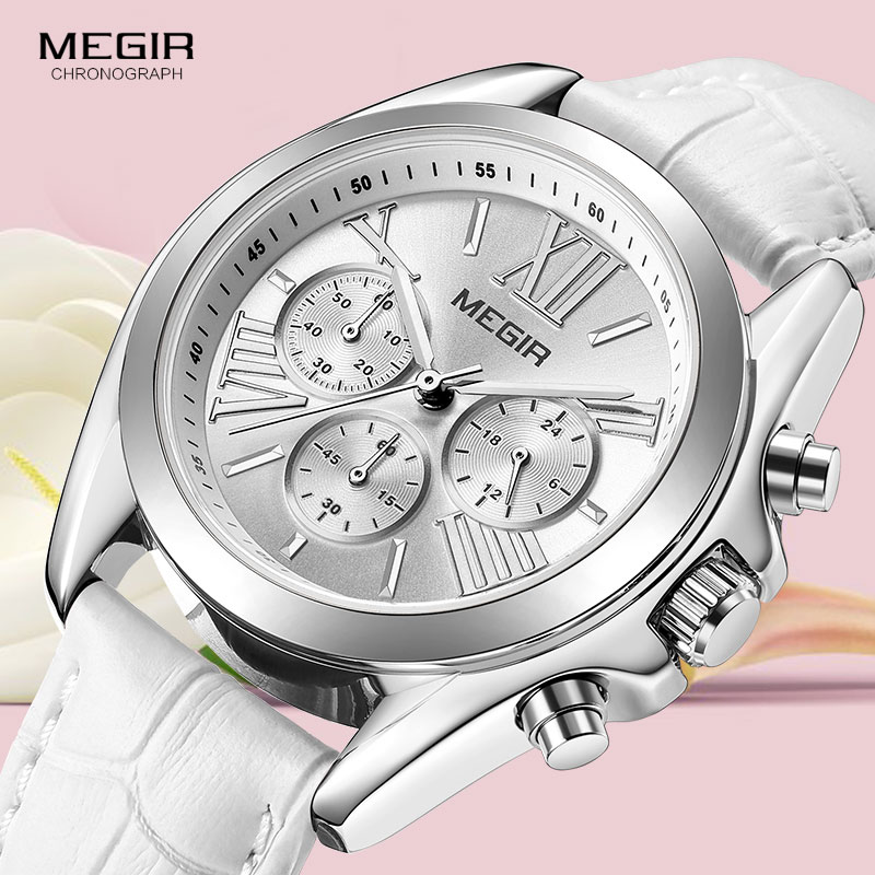Megir-2114 relógio de couro br - Luxury Watch Brand For Women avaliação e preço