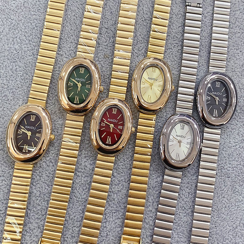 Marca de luxo ouro oval femini - Luxury Watch Brand For Women avaliação e preço
