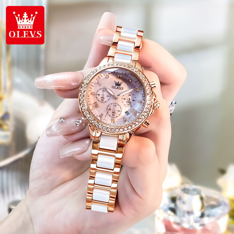 Olevs 9999 relógio feminino ma - Luxury Watch Brand For Women avaliação e preço