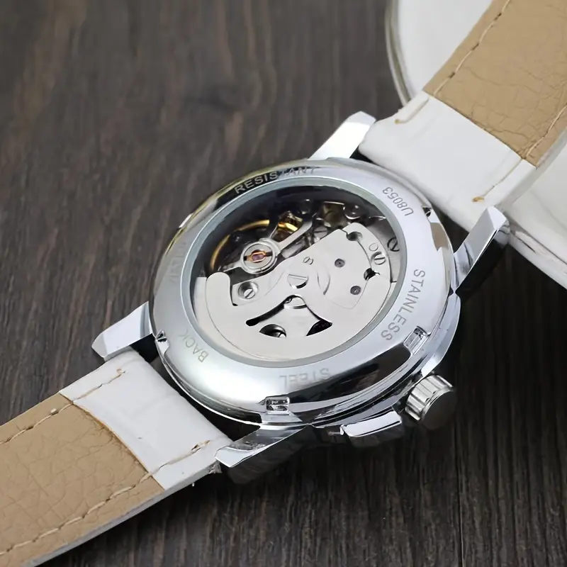 Relógio mecânico oco feminino  - Luxury Watch Protection Film avaliação e preço