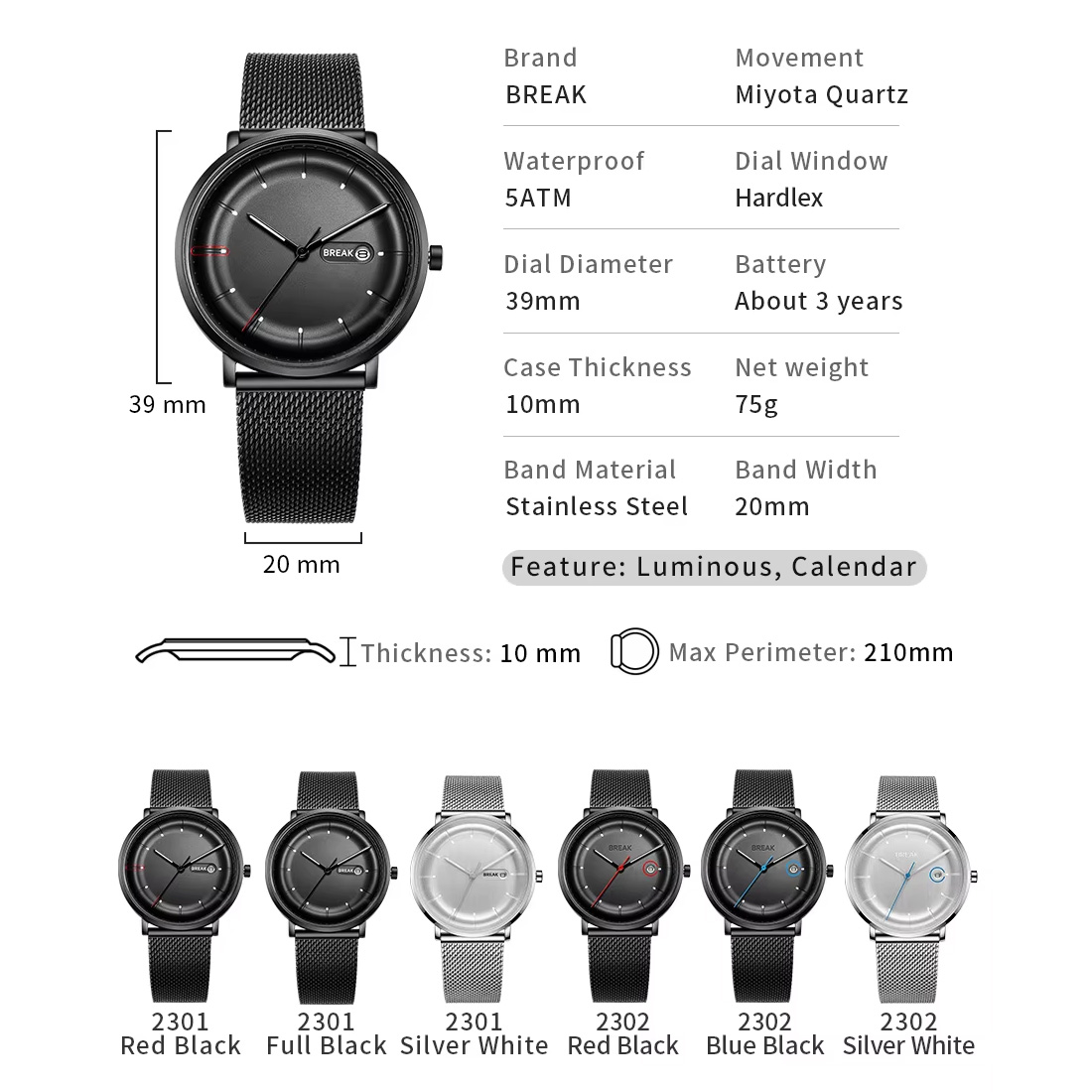 Top exclusivo criativo relógio - Dress Watch Ultra Thin avaliação e preço