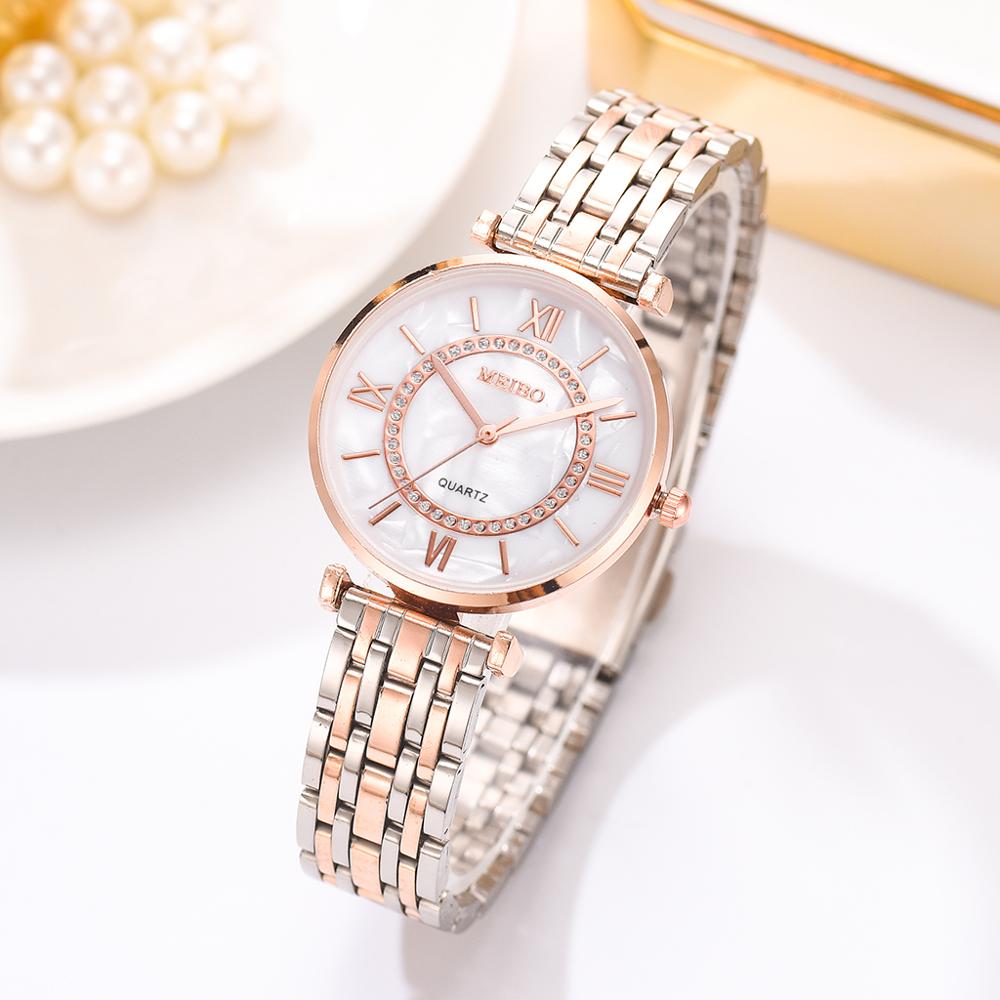 Luxo cristal feminino pulseira - Luxury Watch Diamond avaliação e preço