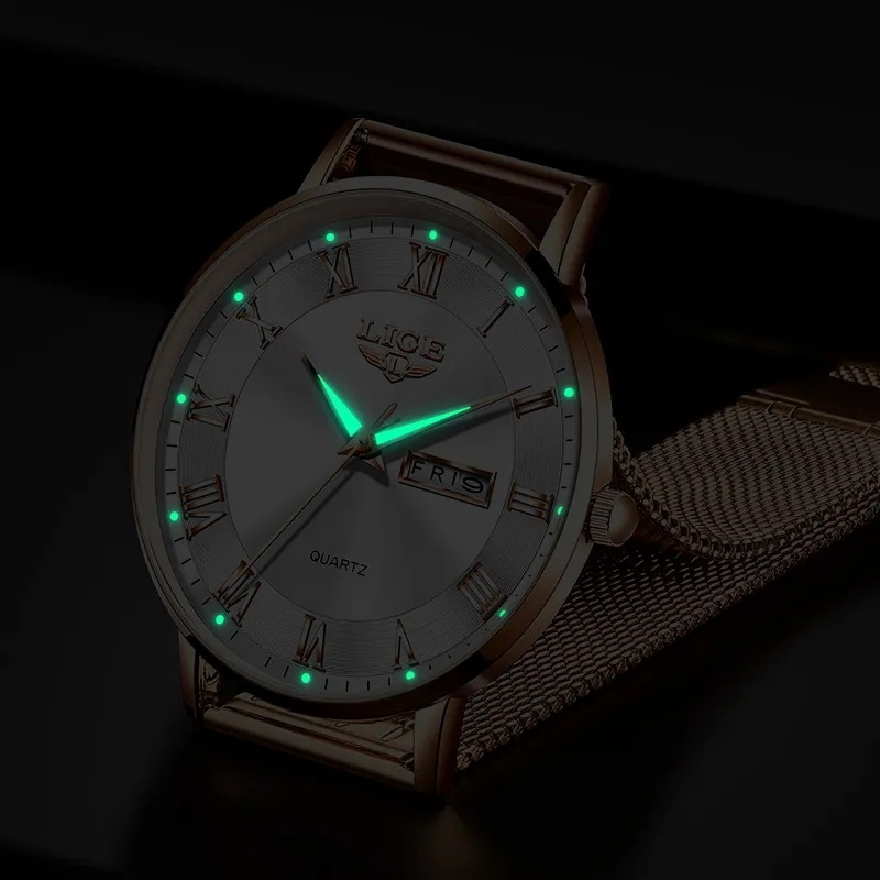 Lige moda feminina relógio de  - Dress Watch Ultra Thin avaliação e preço
