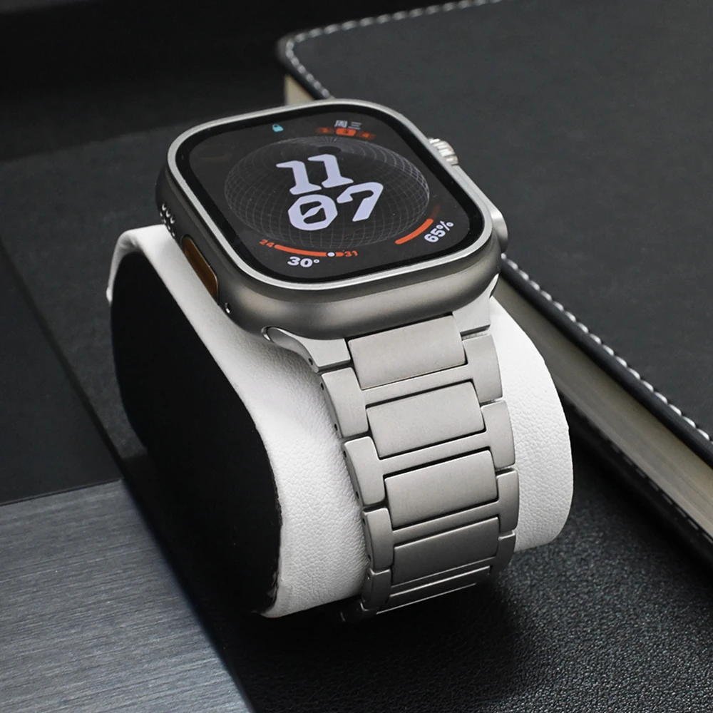 Pulseira masculina de titânio  - Luxury Watch Apple Bands avaliação e preço