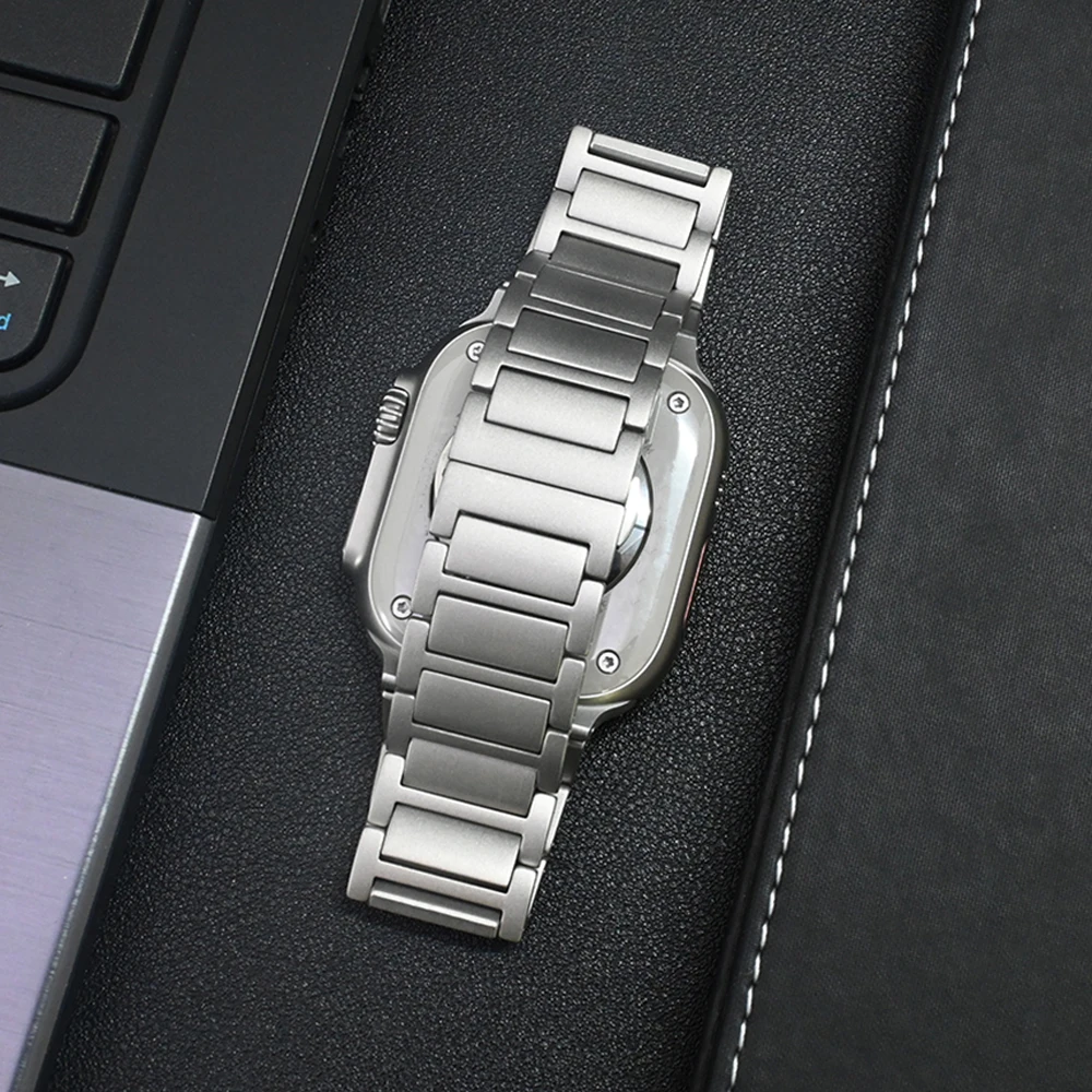 Pulseira masculina de titânio  - Luxury Watch Apple Bands avaliação e preço