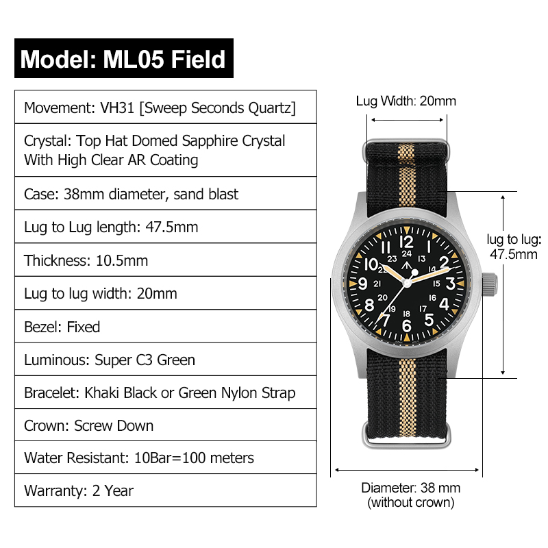 Militado ml05 relógio vintage  - Luxury Watch Japan avaliação e preço