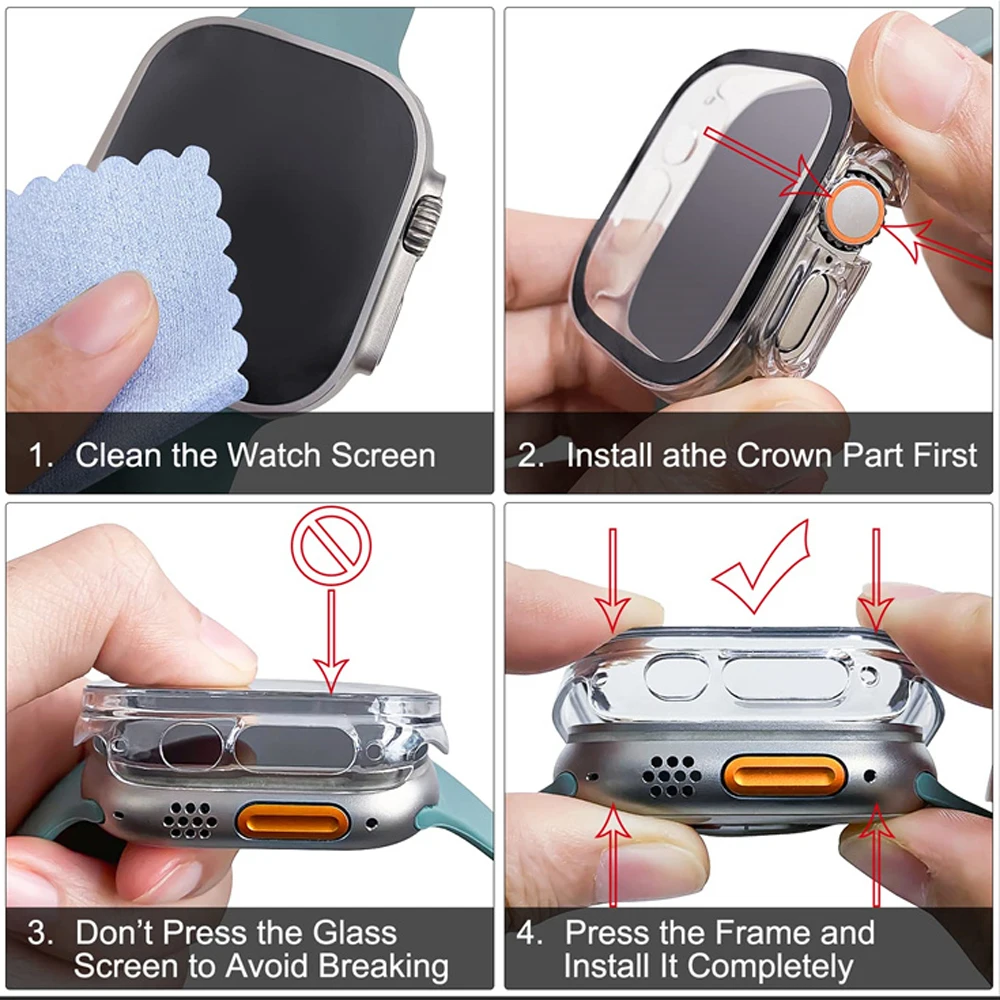 Vidro + capa para apple watch  - Luxury Watch Protection Film avaliação e preço